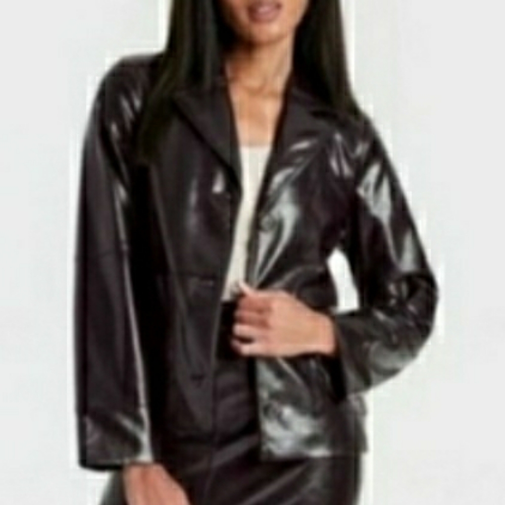 NEW!  A New Day Faux Leather Jacket XL